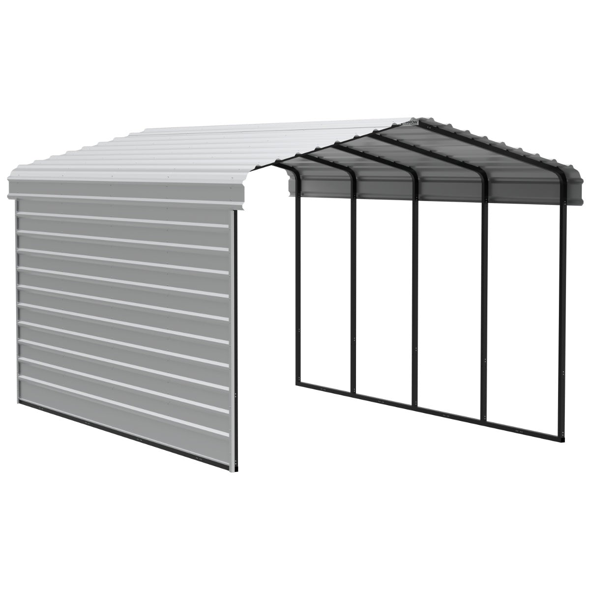 Arrow Steel Carport Canopy 12 x 20 x 9 ft.-Delightful Yard
