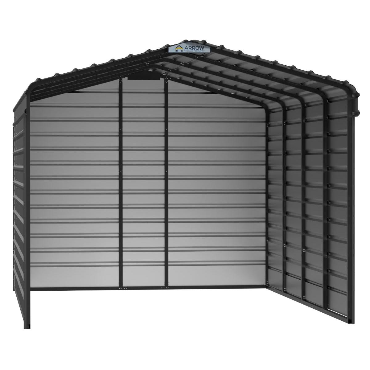 Arrow Steel Carport Canopy 12 x 20 x 9 ft.-Delightful Yard