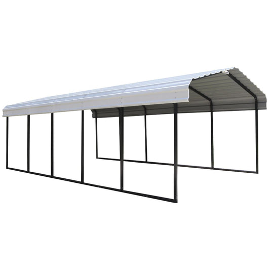 Arrow Steel Carport Canopy 12 x 24 x 7 ft.-Delightful Yard