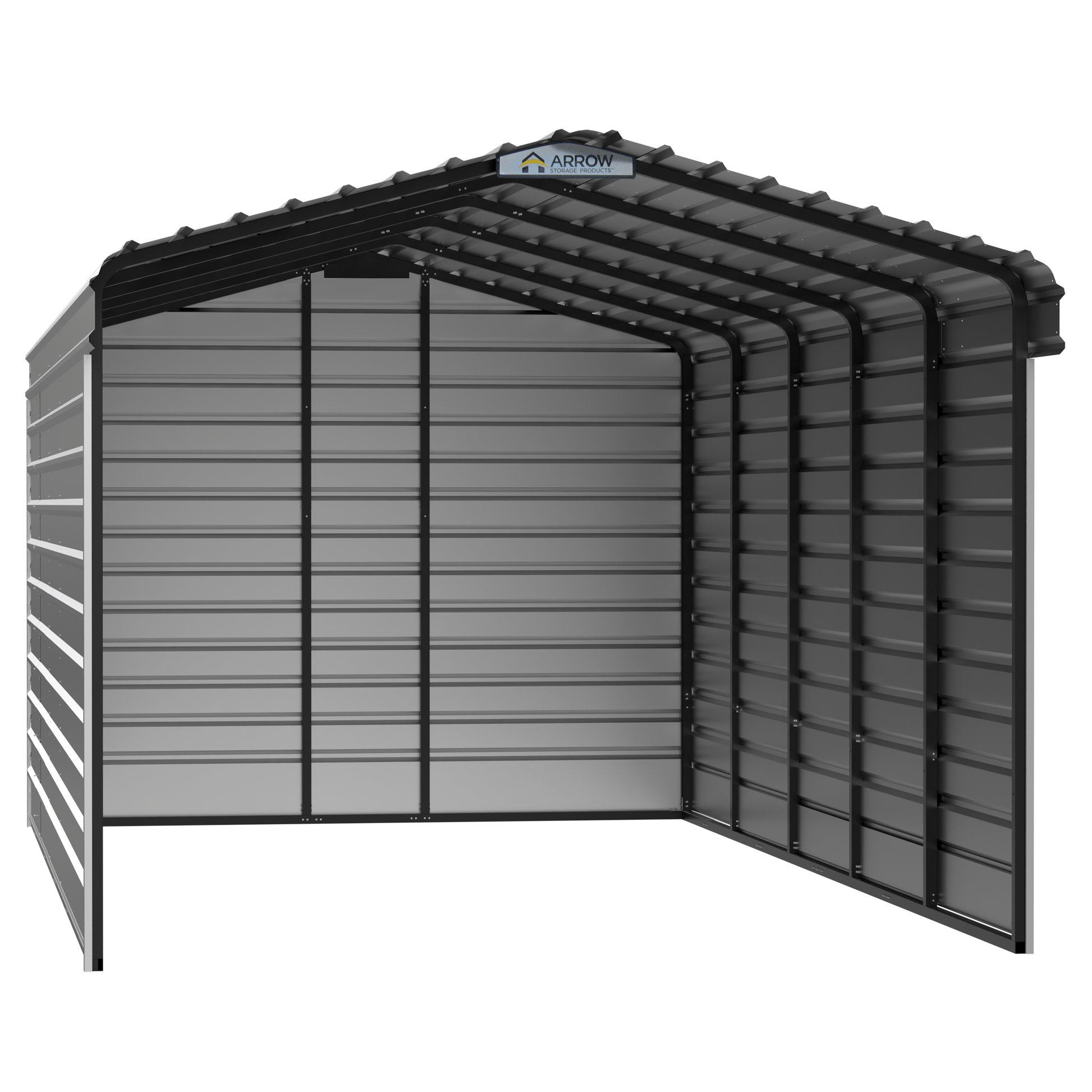 Arrow Steel Carport Canopy 12 x 24 x 9 ft.-Delightful Yard