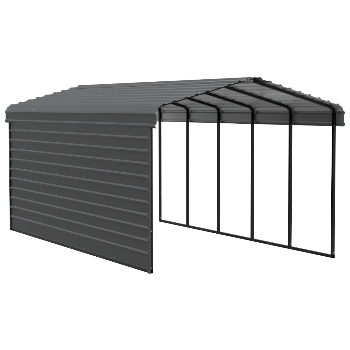 Arrow Steel Carport Canopy 12 x 24 x 9 ft.-Delightful Yard