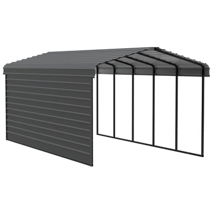 Arrow Steel Carport Canopy 12 x 24 x 9 ft.-Delightful Yard