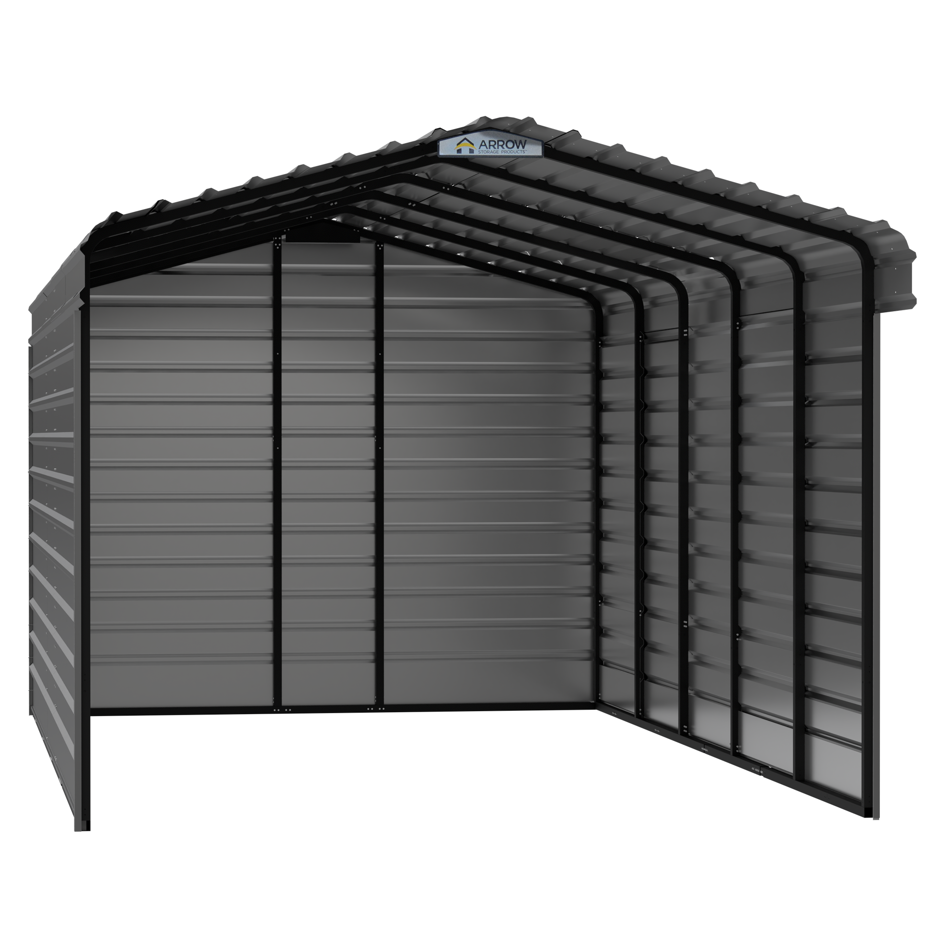 Arrow Steel Carport Canopy 12 x 24 x 9 ft.-Delightful Yard