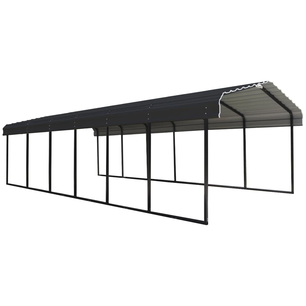 Arrow Steel Carport Canopy 12 x 29 x 7 ft.-Delightful Yard