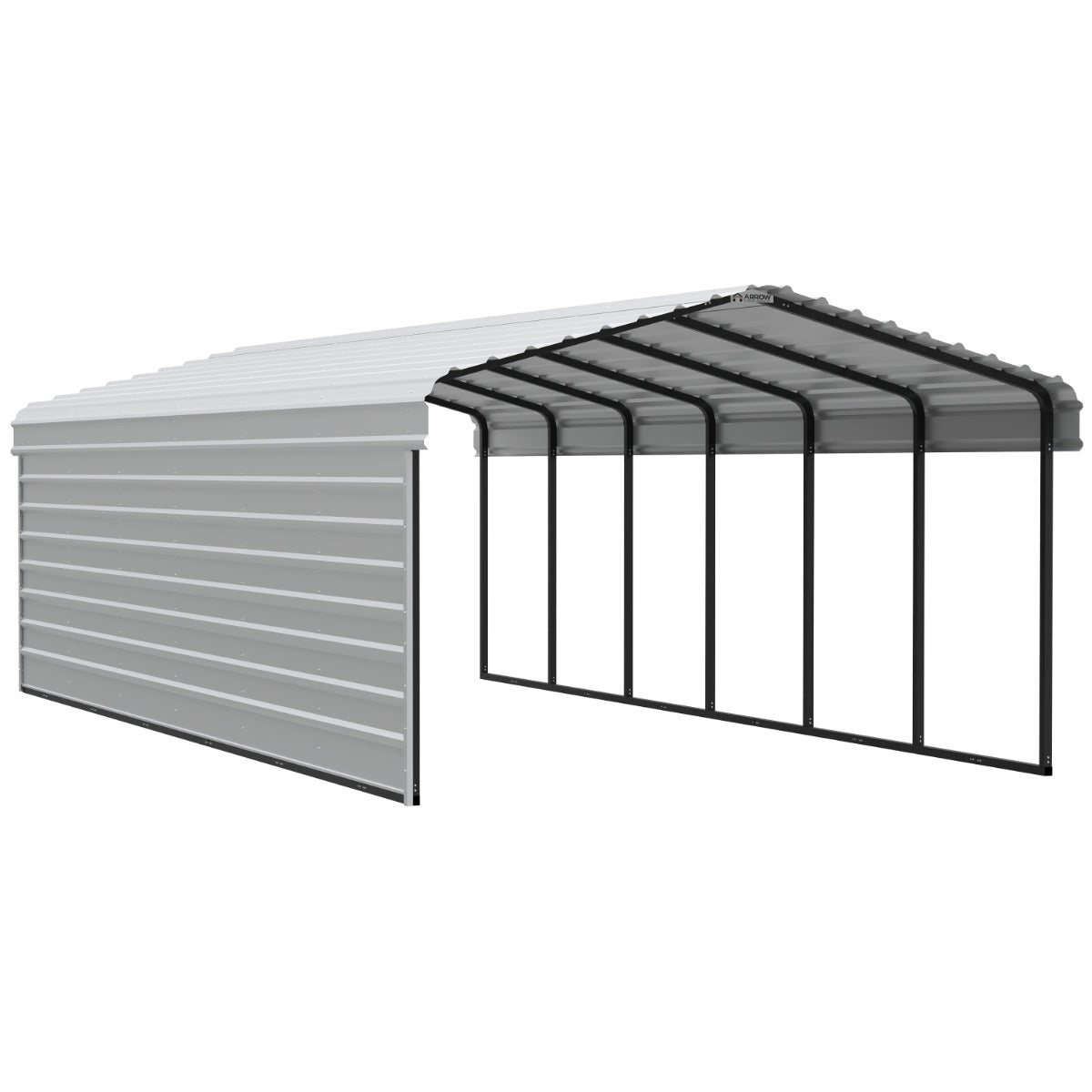 Arrow Steel Carport Canopy 12 x 29 x 7 ft.-Delightful Yard