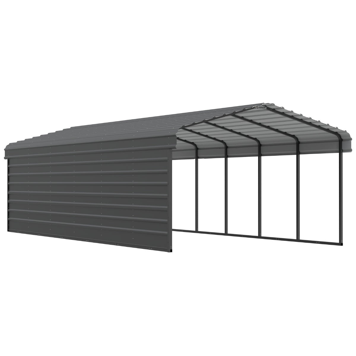 Arrow Steel Carport Canopy 12 x 29 x 7 ft.-Delightful Yard