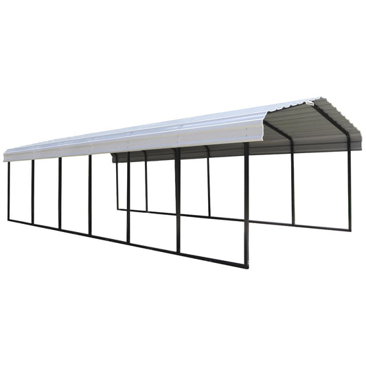 Arrow Steel Carport Canopy 12 x 29 x 7 ft.-Delightful Yard