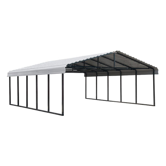 Arrow Steel Carport Canopy 20 x 24 x 7 ft.-Delightful Yard