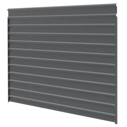 Matching Steel Enclosure Wall Panels for 7 ft. & 9 ft. tall Arrow Steel Carport-Delightful Yard