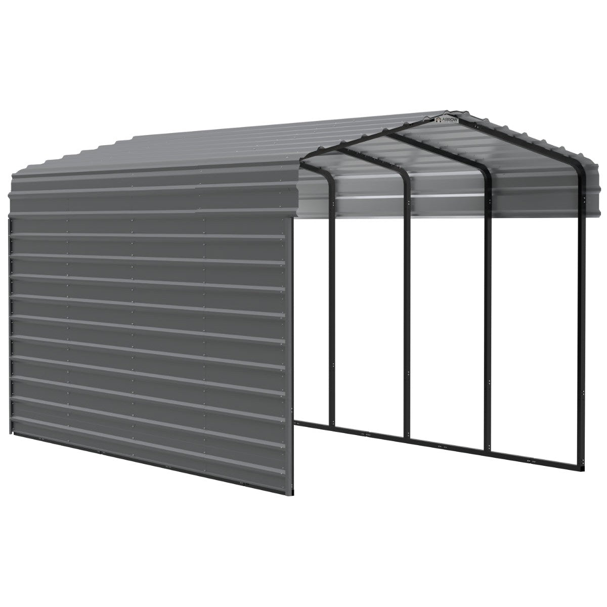 Matching Steel Enclosure Wall Panels for 7 ft. & 9 ft. tall Arrow Steel Carport-Delightful Yard