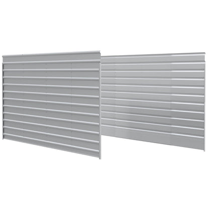 Matching Steel Enclosure Wall Panels for 7 ft. & 9 ft. tall Arrow Steel Carport-Delightful Yard