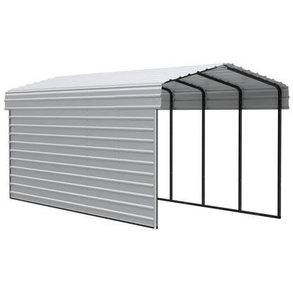 Matching Steel Enclosure Wall Panels for 7 ft. & 9 ft. tall Arrow Steel Carport-Delightful Yard