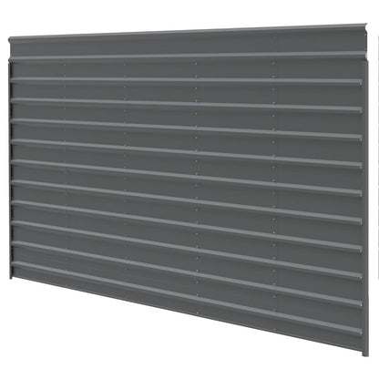 Matching Steel Enclosure Wall Panels for 7 ft. & 9 ft. tall Arrow Steel Carport-Delightful Yard
