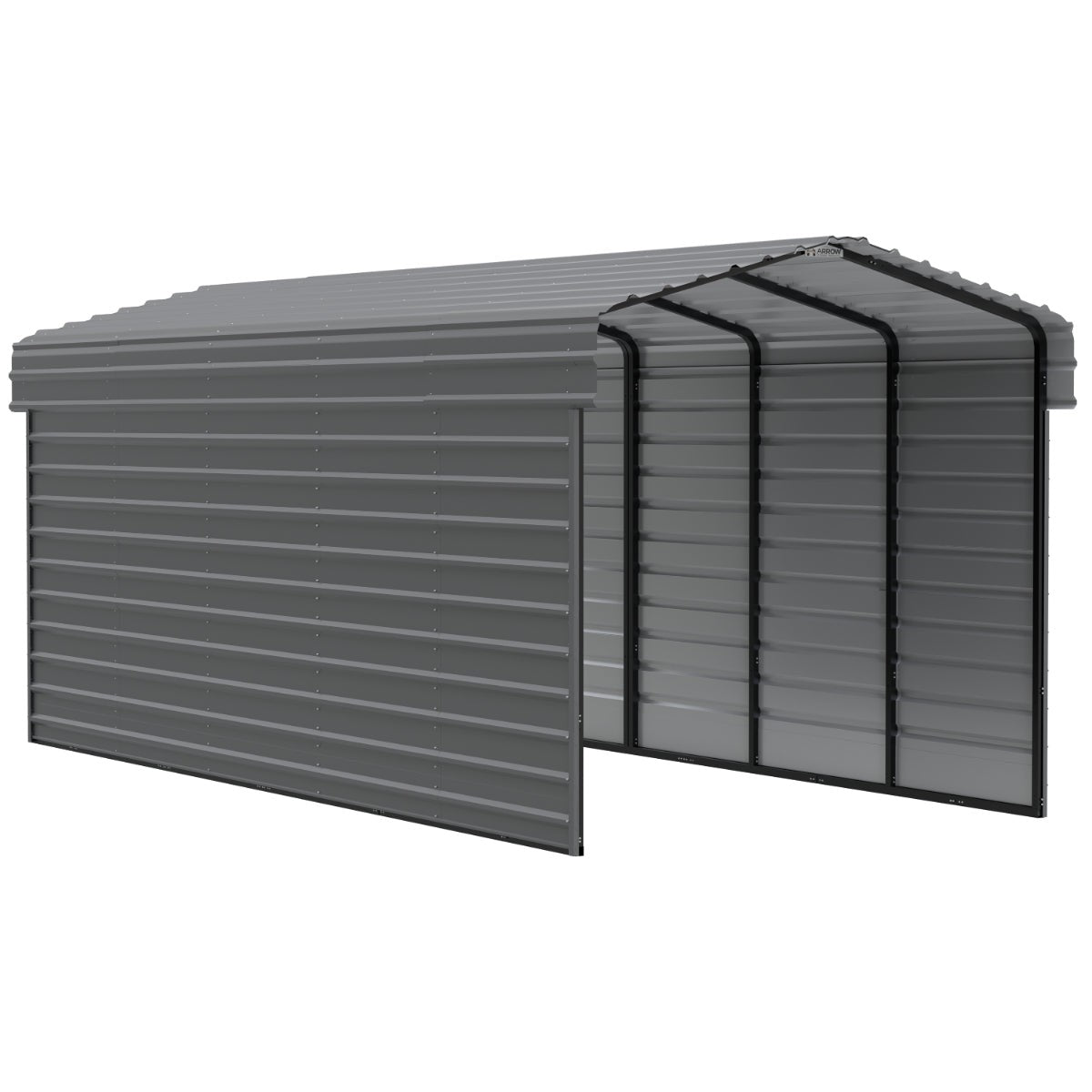 Matching Steel Enclosure Wall Panels for 7 ft. & 9 ft. tall Arrow Steel Carport-Delightful Yard