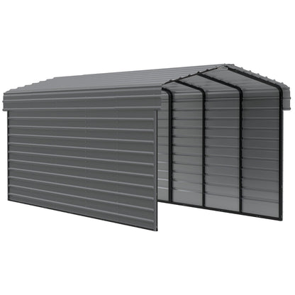 Matching Steel Enclosure Wall Panels for 7 ft. & 9 ft. tall Arrow Steel Carport-Delightful Yard