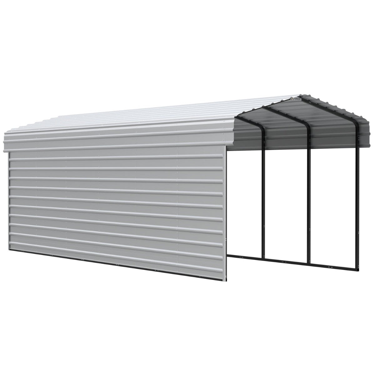 Matching Steel Enclosure Wall Panels for 7 ft. & 9 ft. tall Arrow Steel Carport-Delightful Yard