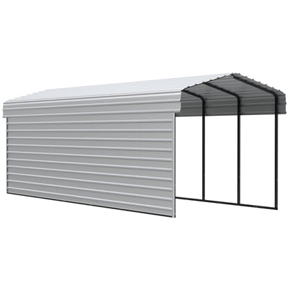 Matching Steel Enclosure Wall Panels for 7 ft. & 9 ft. tall Arrow Steel Carport-Delightful Yard
