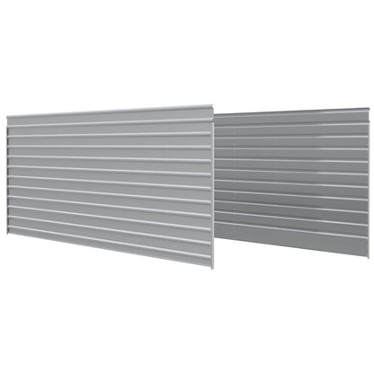 Matching Steel Enclosure Wall Panels for 7 ft. & 9 ft. tall Arrow Steel Carport-Delightful Yard