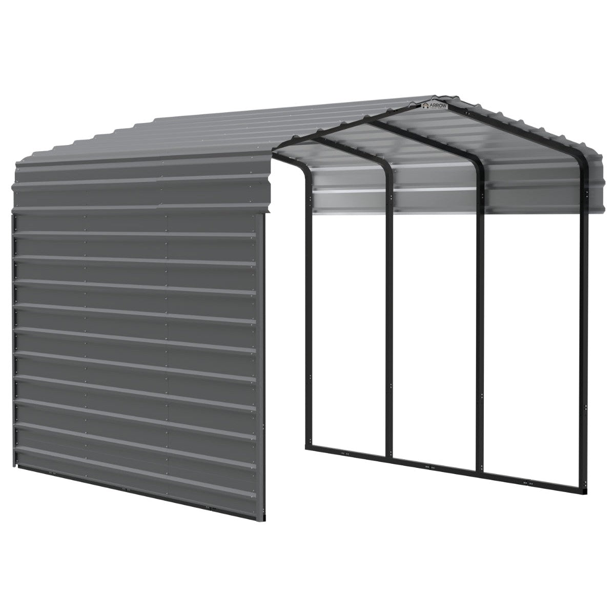 Matching Steel Enclosure Wall Panels for 7 ft. & 9 ft. tall Arrow Steel Carport-Delightful Yard