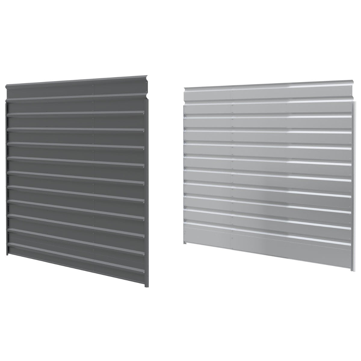 Matching Steel Enclosure Wall Panels for 7 ft. & 9 ft. tall Arrow Steel Carport-Delightful Yard