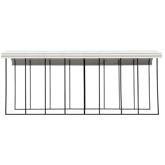 Arrow Steel RV Carport Canopy 14 x 38 x 14 ft.-Delightful Yard