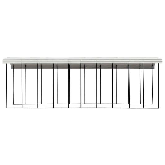 Arrow Steel RV Carport Canopy 14 x 47 x 14 ft.-Delightful Yard