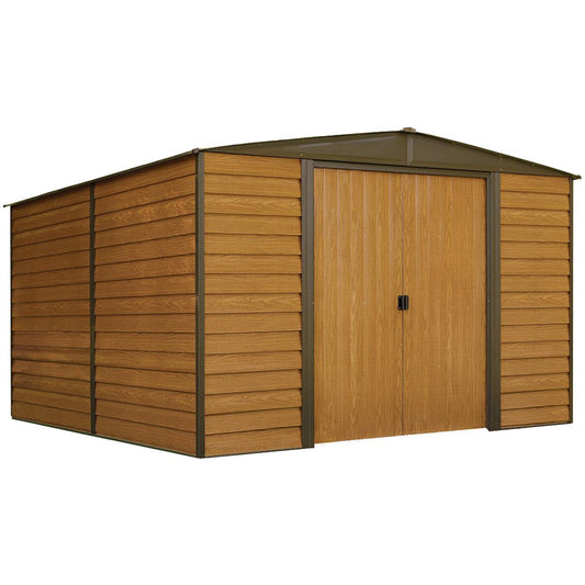 Arrow Woodridge Steel Storage Shed 10 x 12 ft.-Delightful Yard