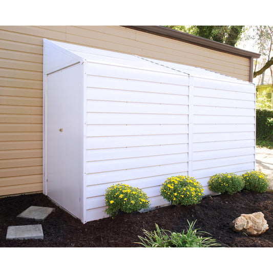 Arrow Yardsaver Steel Storage Shed 4 x 10 ft.-Delightful Yard