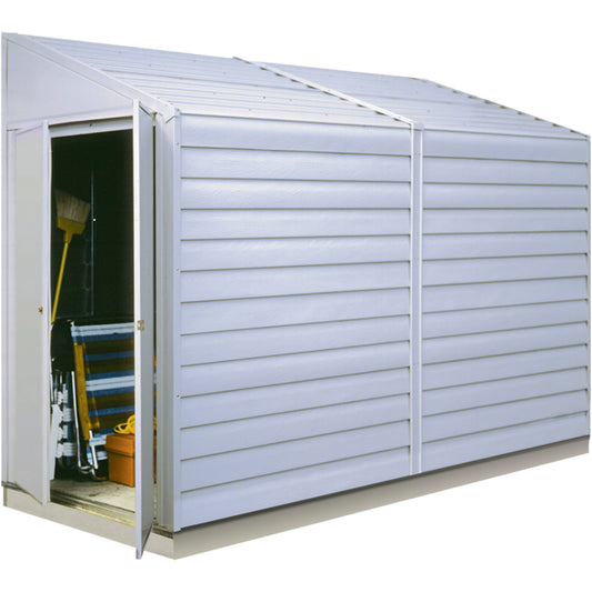 Arrow Yardsaver Steel Storage Shed 4 x 10 ft.-Delightful Yard