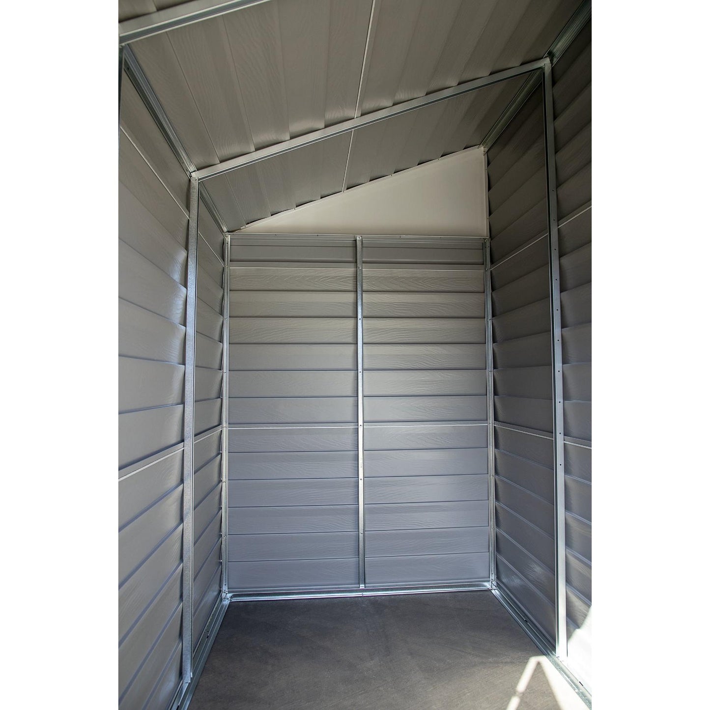 Arrow Yardsaver Steel Storage Shed 4 x 10 ft.-Delightful Yard