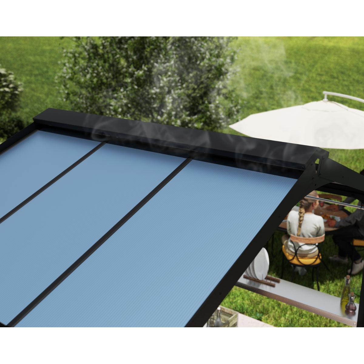 Austin Aluminum Grill Gazebo 6 x 8 ft. | Palram-Canopia-Delightful Yard