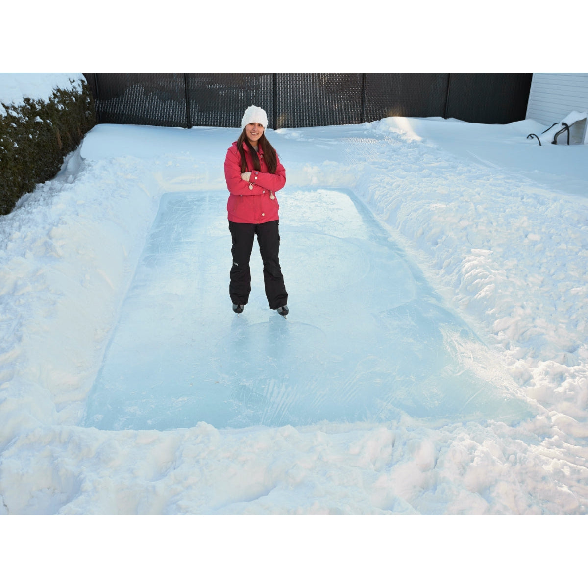 Backyard Skating Rink (Simple Rink) 10 x 20 ft. | Gazebo Penguin-Delightful Yard