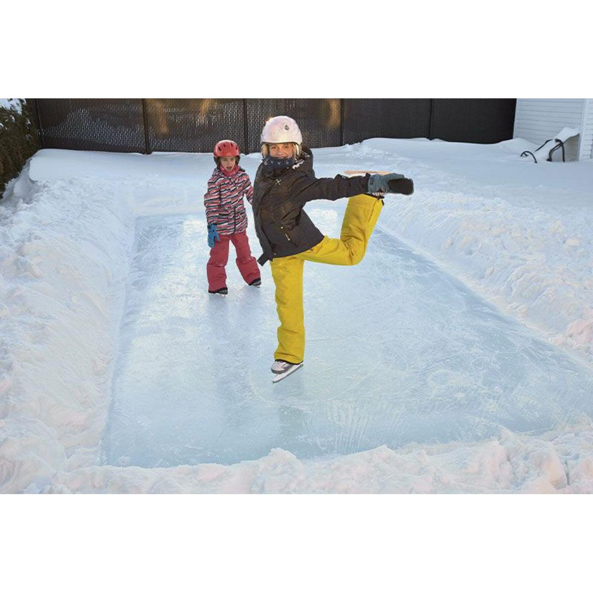 Backyard Skating Rink (Simple Rink) 10 x 20 ft. | Gazebo Penguin-Delightful Yard