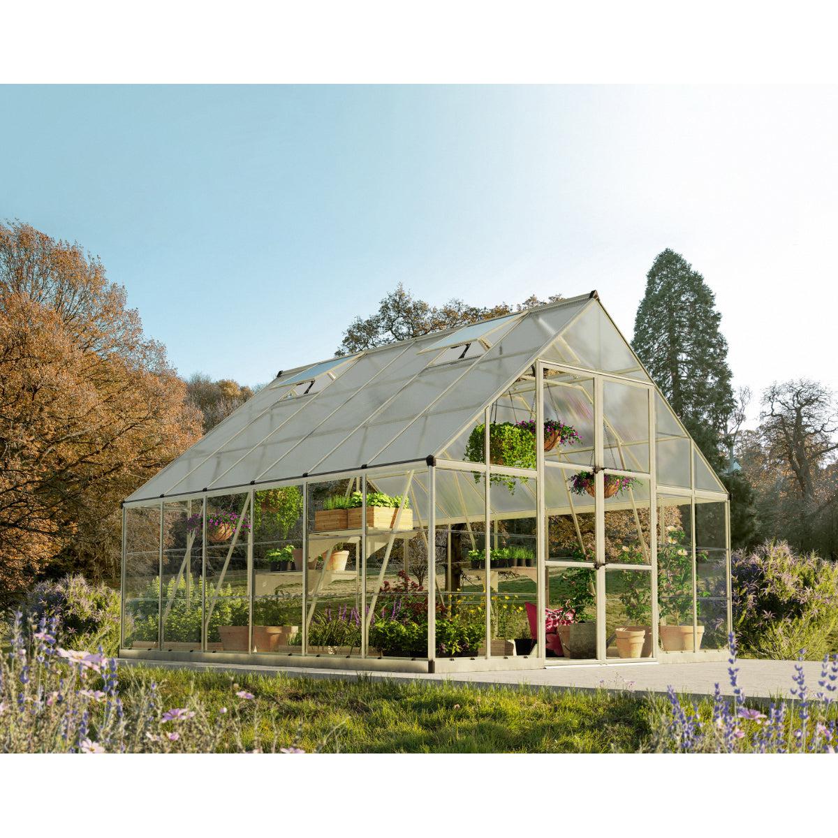 Balance Polycarbonate Greenhouse 10 x 12 ft. | Palram-Canopia-Delightful Yard