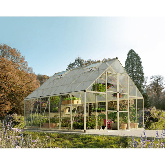 Balance Polycarbonate Greenhouse 10 x 12 ft. | Palram-Canopia-Delightful Yard