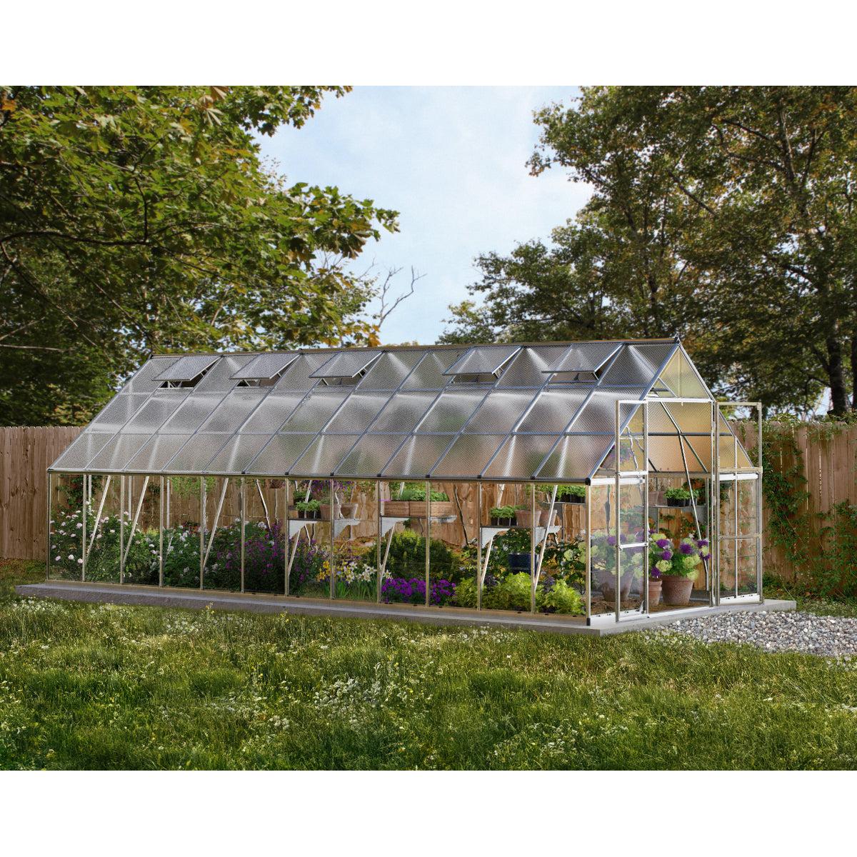 Balance Polycarbonate Greenhouse 10 x 24 ft. | Palram-Canopia-Delightful Yard