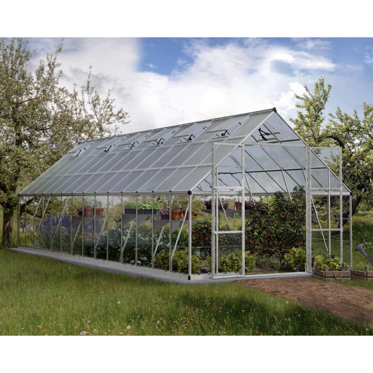 Balance Polycarbonate Greenhouse 10 x 28 ft. | Palram-Canopia-Delightful Yard