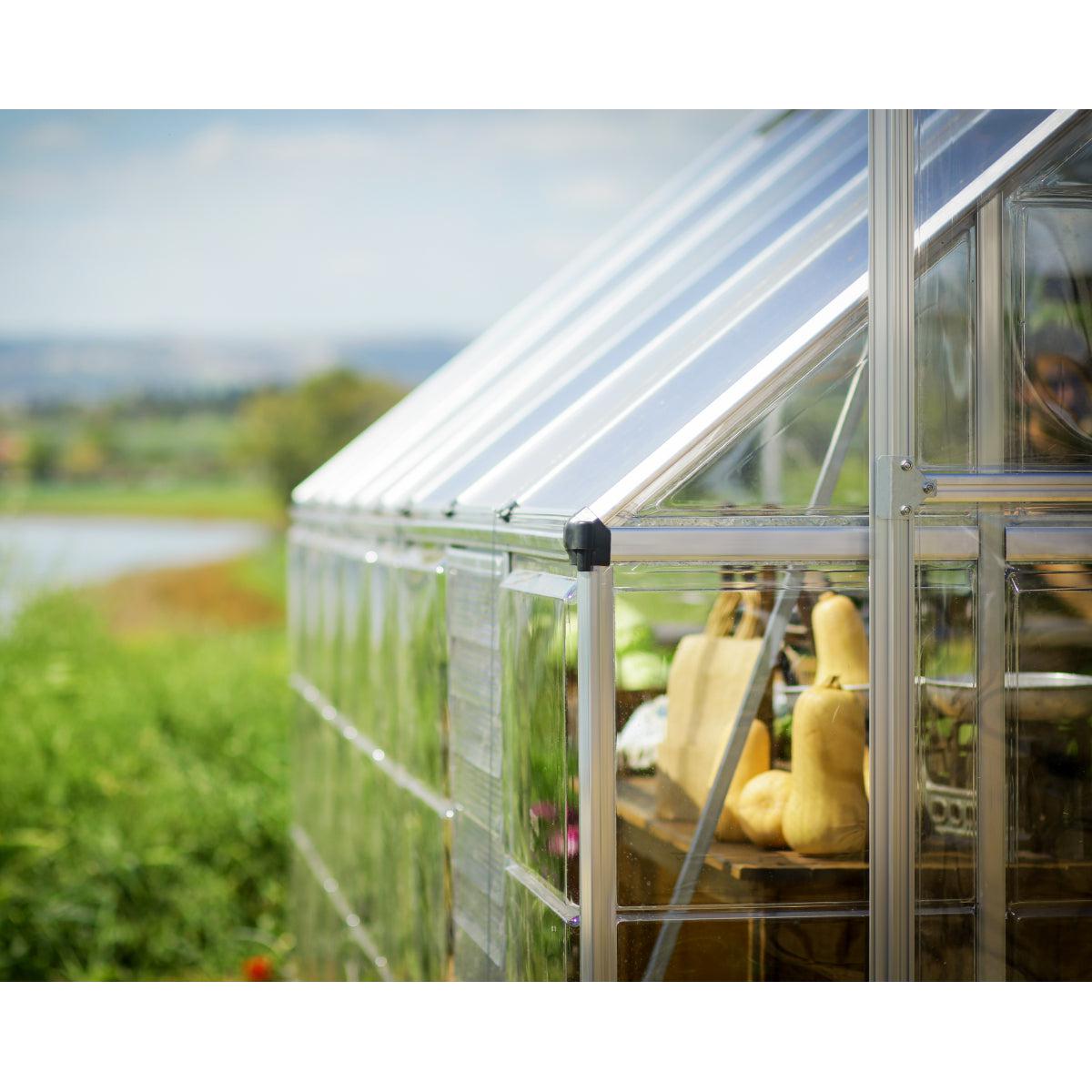 Balance Polycarbonate Greenhouse 10 x 32 ft. | Palram-Canopia-Delightful Yard