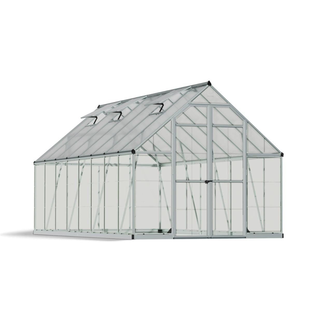 Balance Polycarbonate Greenhouse 8 x 16 ft. | Palram-Canopia-Delightful Yard