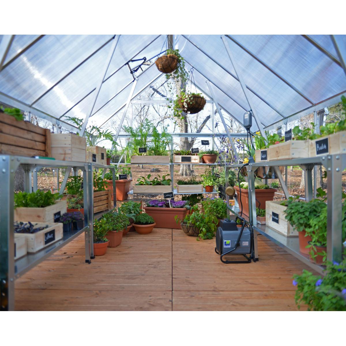 Balance Polycarbonate Greenhouse 8 x 20 ft. | Palram-Canopia-Delightful Yard