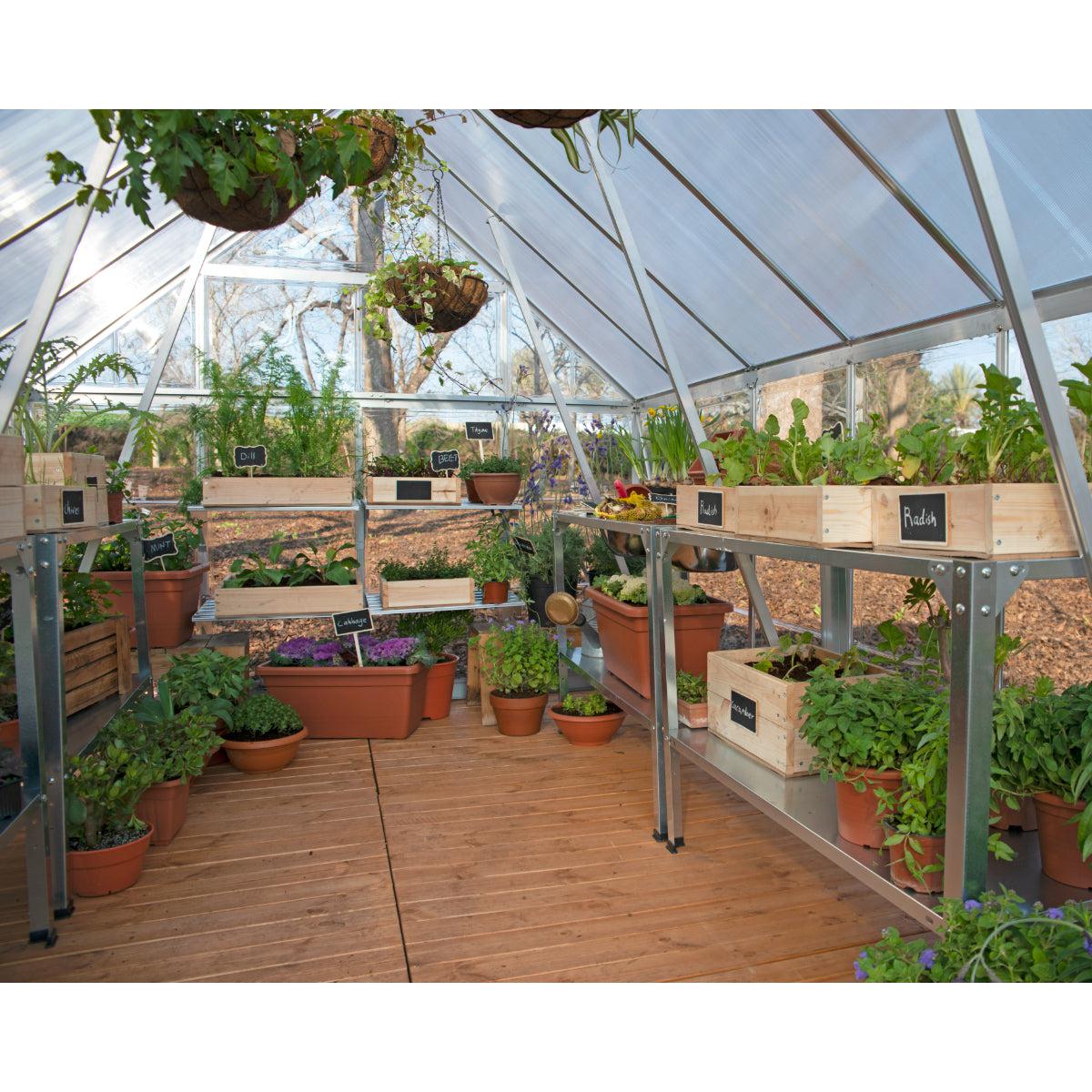 Balance Polycarbonate Greenhouse 8 x 20 ft. | Palram-Canopia-Delightful Yard