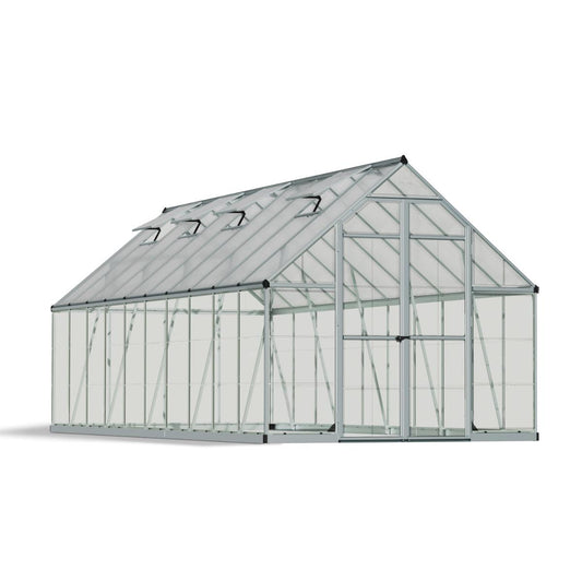 Balance Polycarbonate Greenhouse 8 x 20 ft. | Palram-Canopia-Delightful Yard