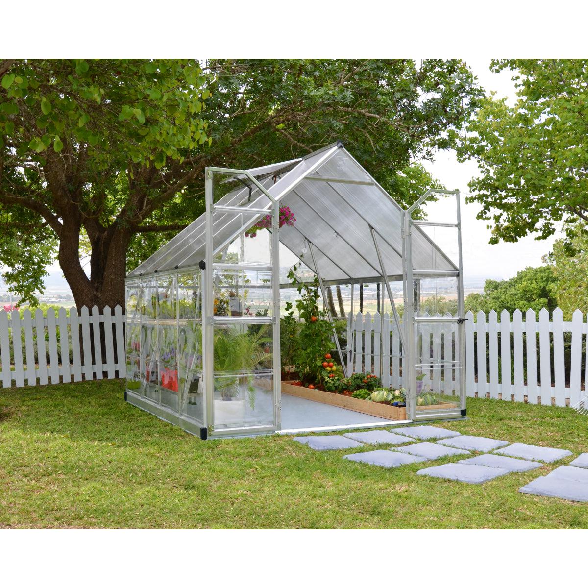 Balance Polycarbonate Greenhouse 8 x 12 ft. | Palram-Canopia-Delightful Yard