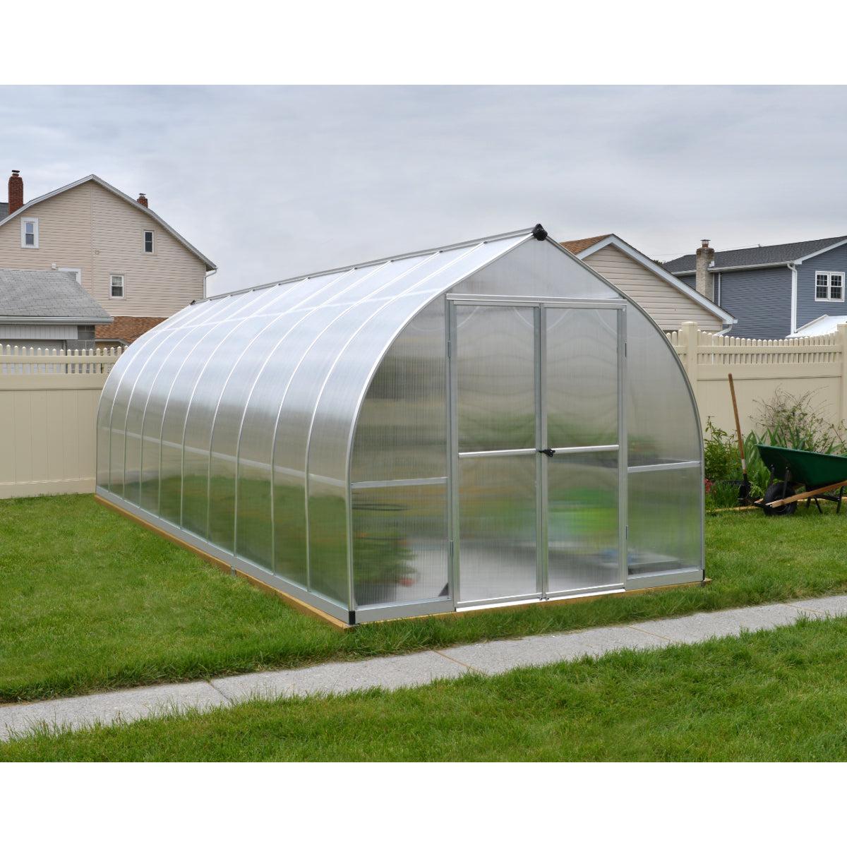 Bella Polycarbonate Greenhouse 8 x 20 ft. | Palram-Canopia-Delightful Yard