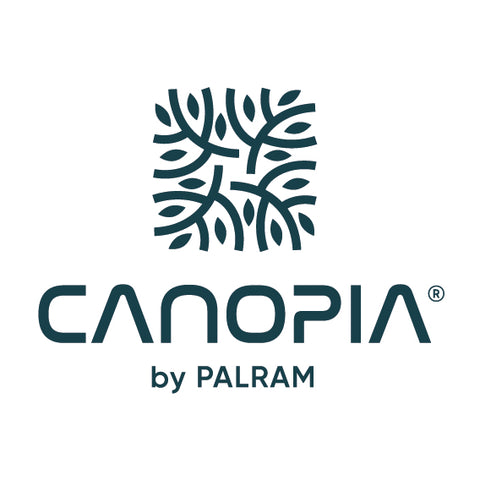 Canopia by Palram logo with leaf design on a white background