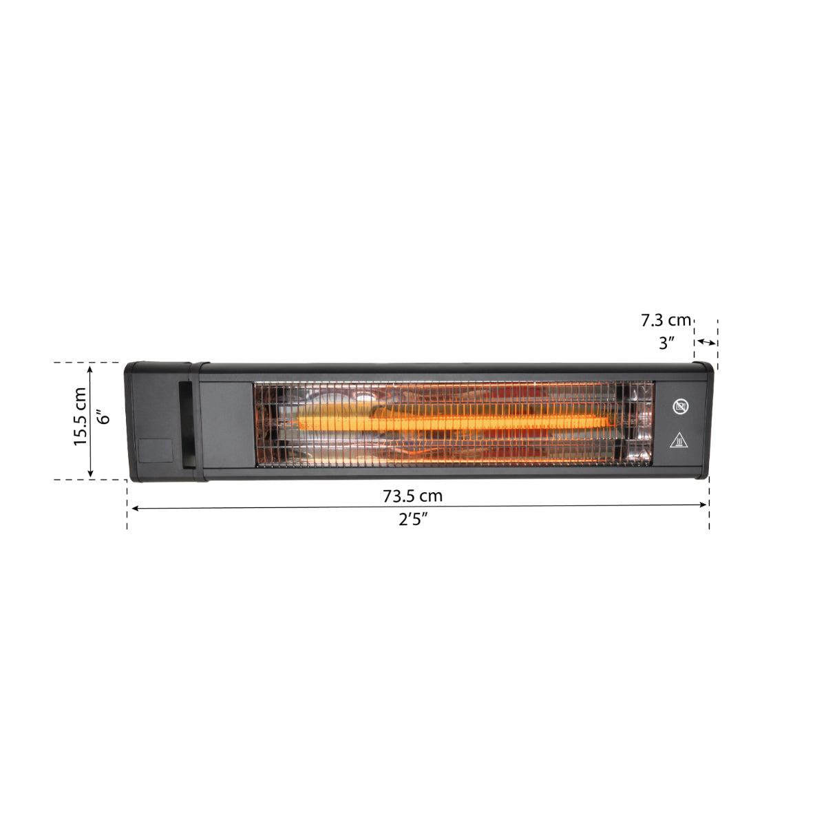 Carbon Fiber IR Outdoor Heater | Palram-Canopia-Delightful Yard
