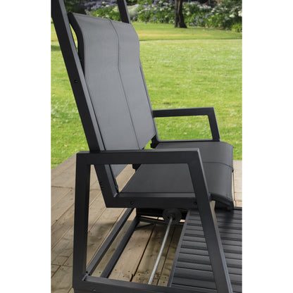 Carleton 4-Seater Garden Glider Swing 4 x 7 x 6 ft | Sojag-Delightful Yard