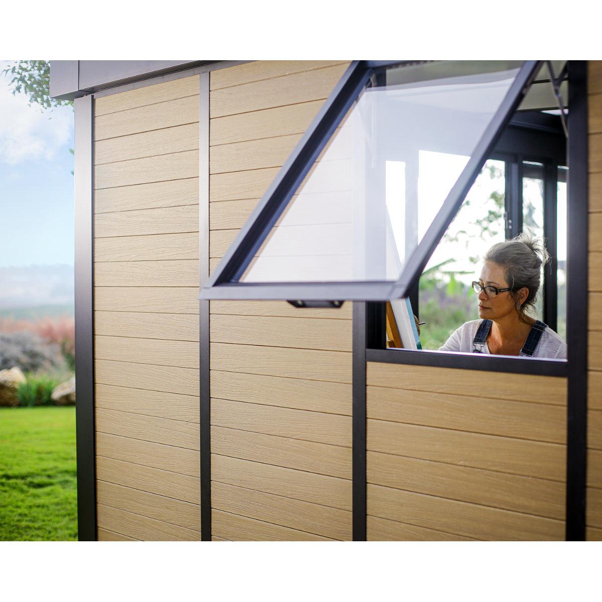 Copenhagen 9 x 11 ft. Garden Office Studio Solarium Kit | Palram-Canopia-Delightful Yard