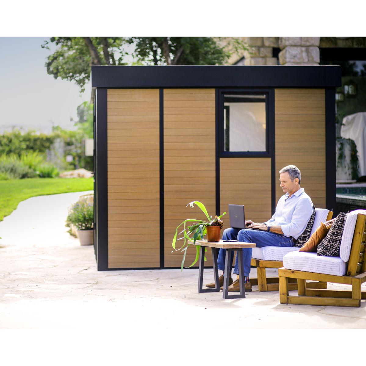 Copenhagen 9 x 11 ft. Garden Office Studio Solarium Kit | Palram-Canopia-Delightful Yard