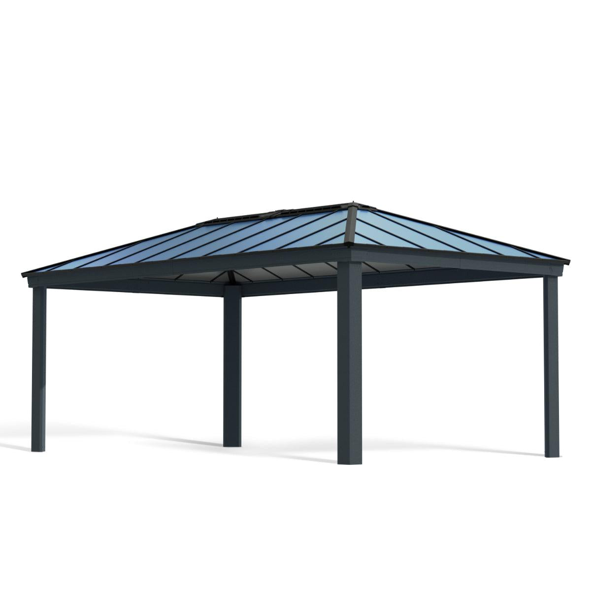 Dallas Aluminum Gazebo 12 x 20 ft. | Palram-Canopia-Delightful Yard